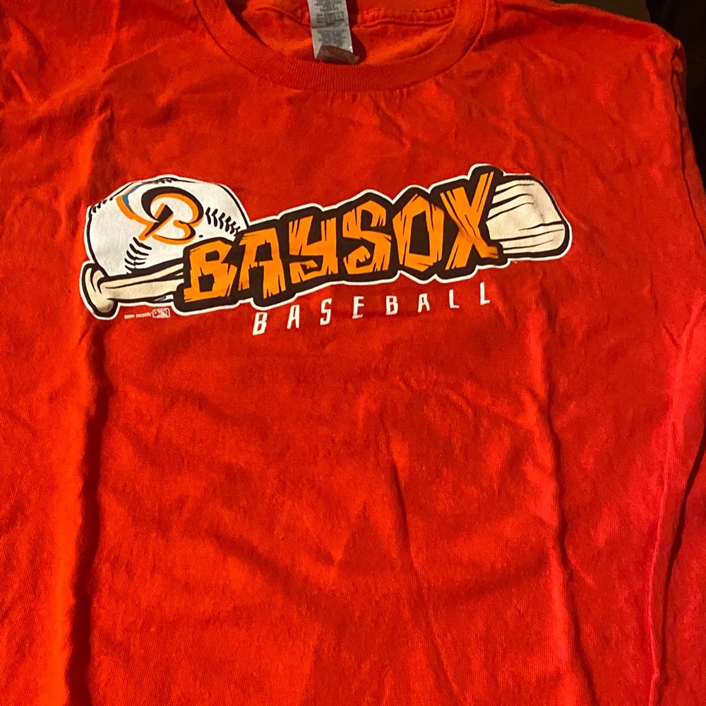 Kids Short Sleeve Baseball Tee - Orange